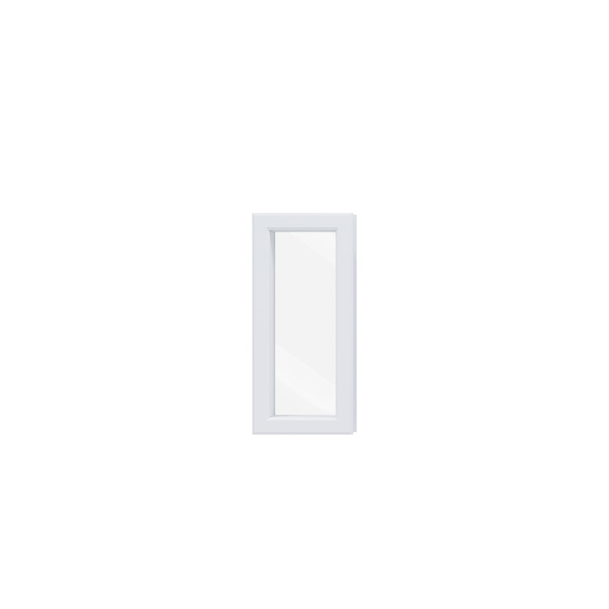 TENONER 1-Lite Slender Tempered Clear Glass Entry Door Glass Inserts Replacement for Enclosed Shutters Insert Kit