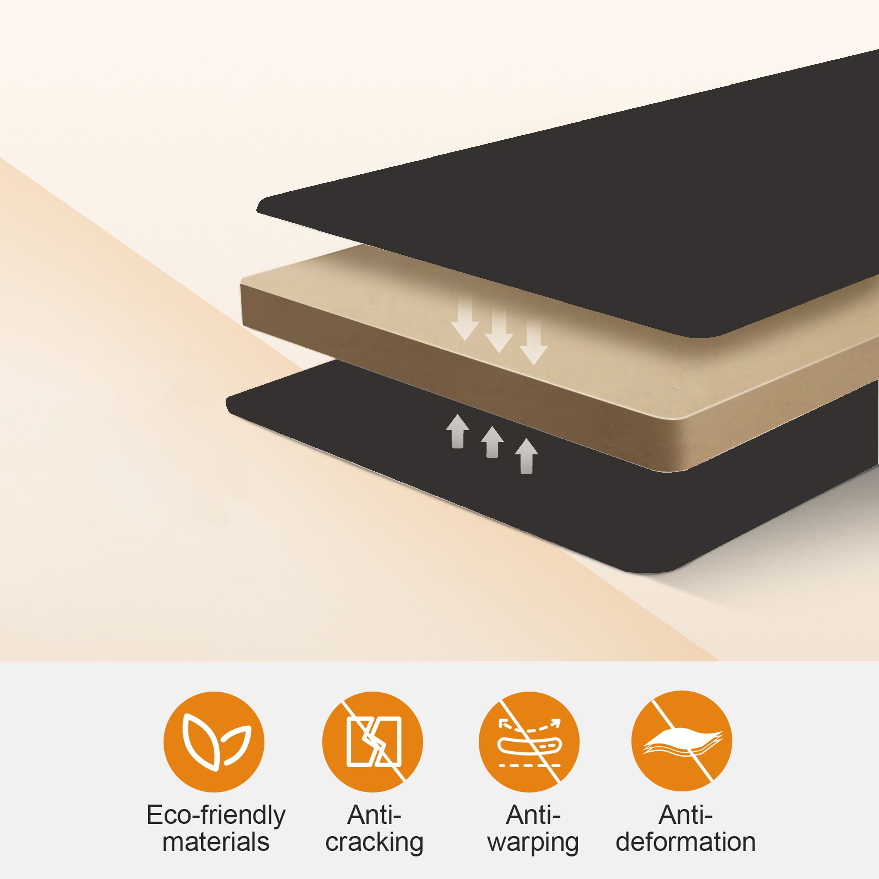 TENONER Black Diagonal Stripes MDF 4 Panel Single/Double Sliding Barn Door for Living Rooms, Bedrooms, Laundry – Waterproof, Privacy Protection with Barn Door Hardware Kits