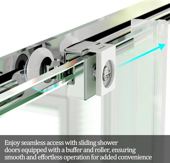 #Color_Bypass Shower Door