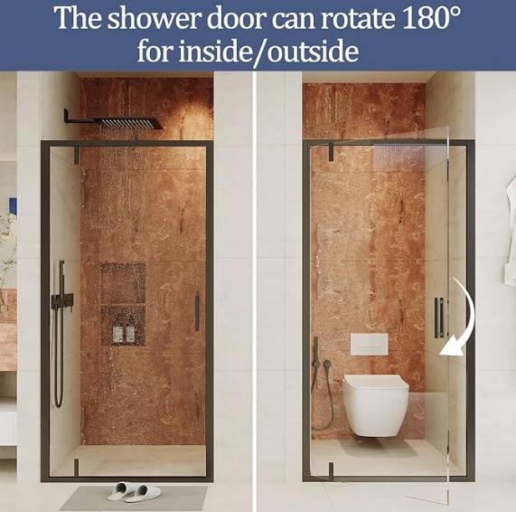 #Color_Pivot Shower Door