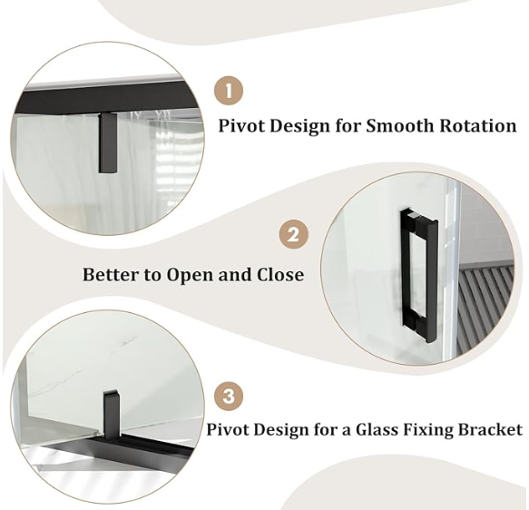 #Color_Pivot Shower Door