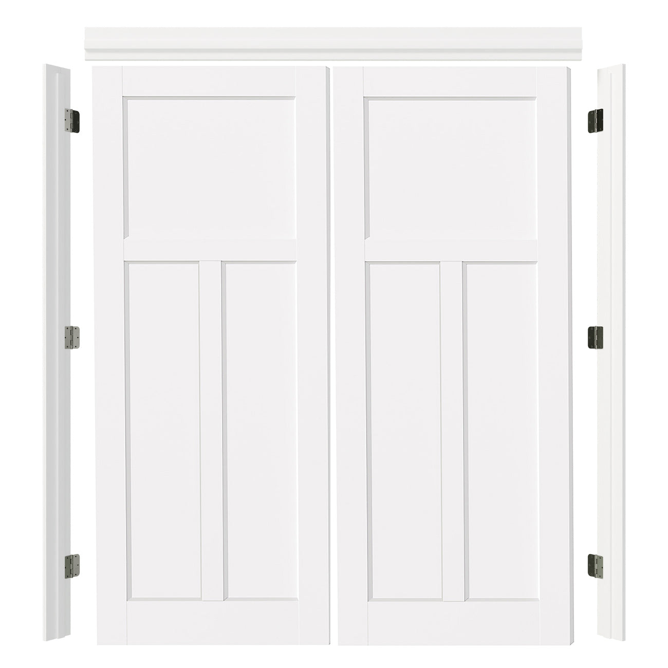 TENONER White Pre-Hung French Door Jamb Frame Kit for Interior Doors - Easy Installation