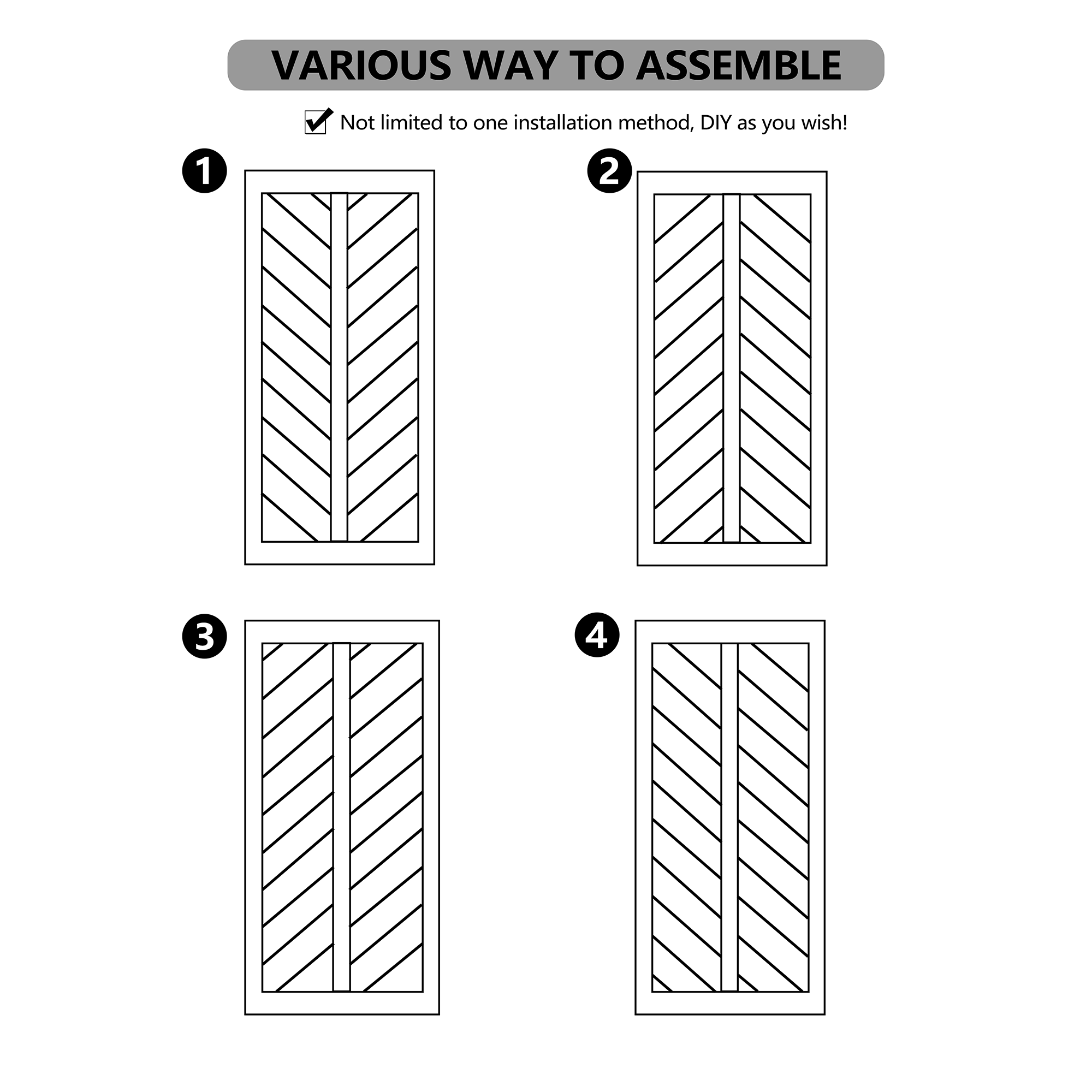 TENONER Grey MDF V-Frame Single/Double Sliding Barn Door for Living Rooms, Bedrooms, Closet – Pre-Drilled Easy to Assemble, Privacy Protection with Barn Door Hardware Kits