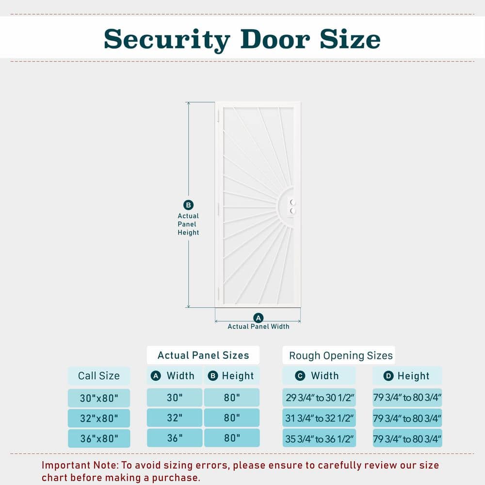 Black Round Mesh Steel Exterior Screen Steel Security Exterior Door