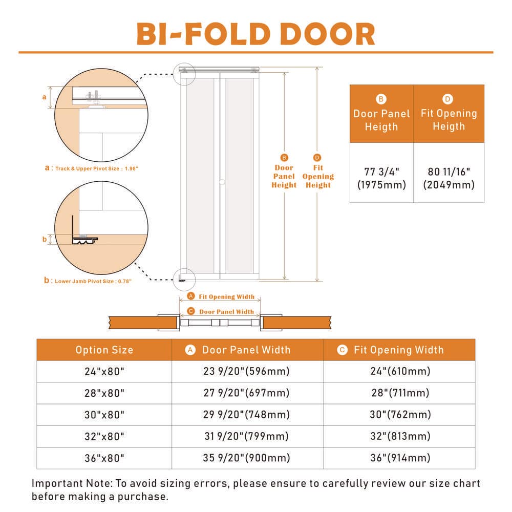 TENONER Brown MDF Webbing & Wood Bi-fold Doors with Hardware