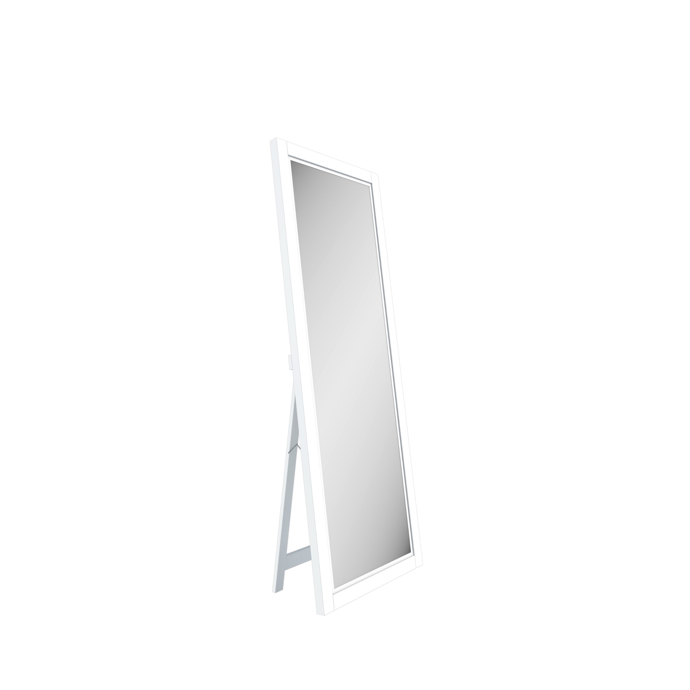 TENONER White Frame Full Length Floor Mirror, Full Body Rectangle Free-Standing Mirror for Bedroom and Large Mirror for Living Room