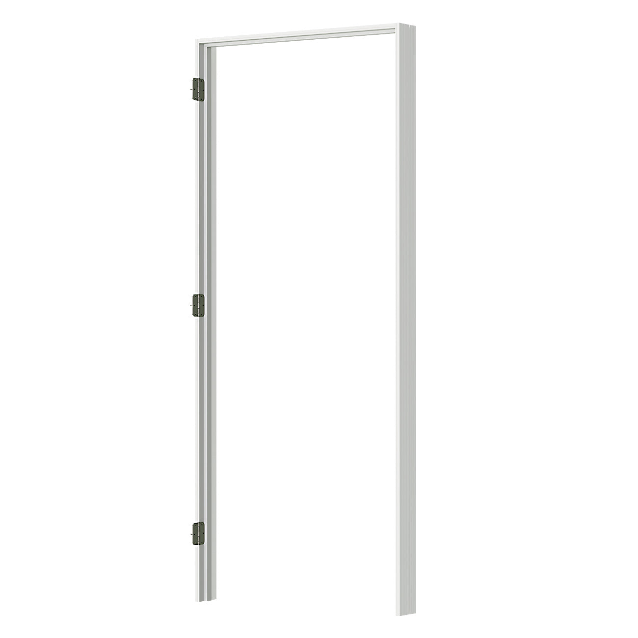 24/30/32 in. x 80 in. 1-Lite Mirrored Glass Single Prehung Interior Door MDF White with Door Jamb and Hardware Kit