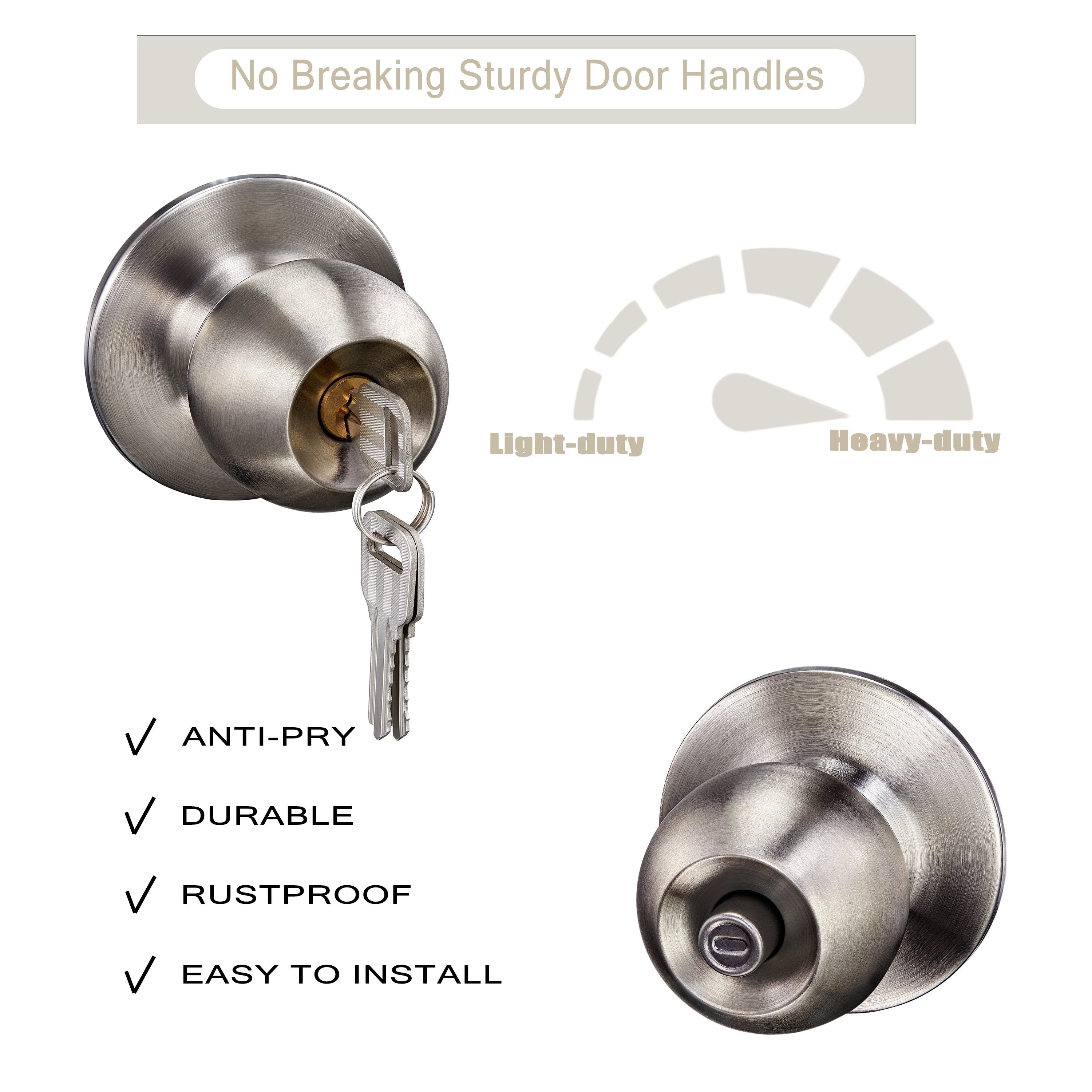 #Additional Accessories_Silver Door Knob
