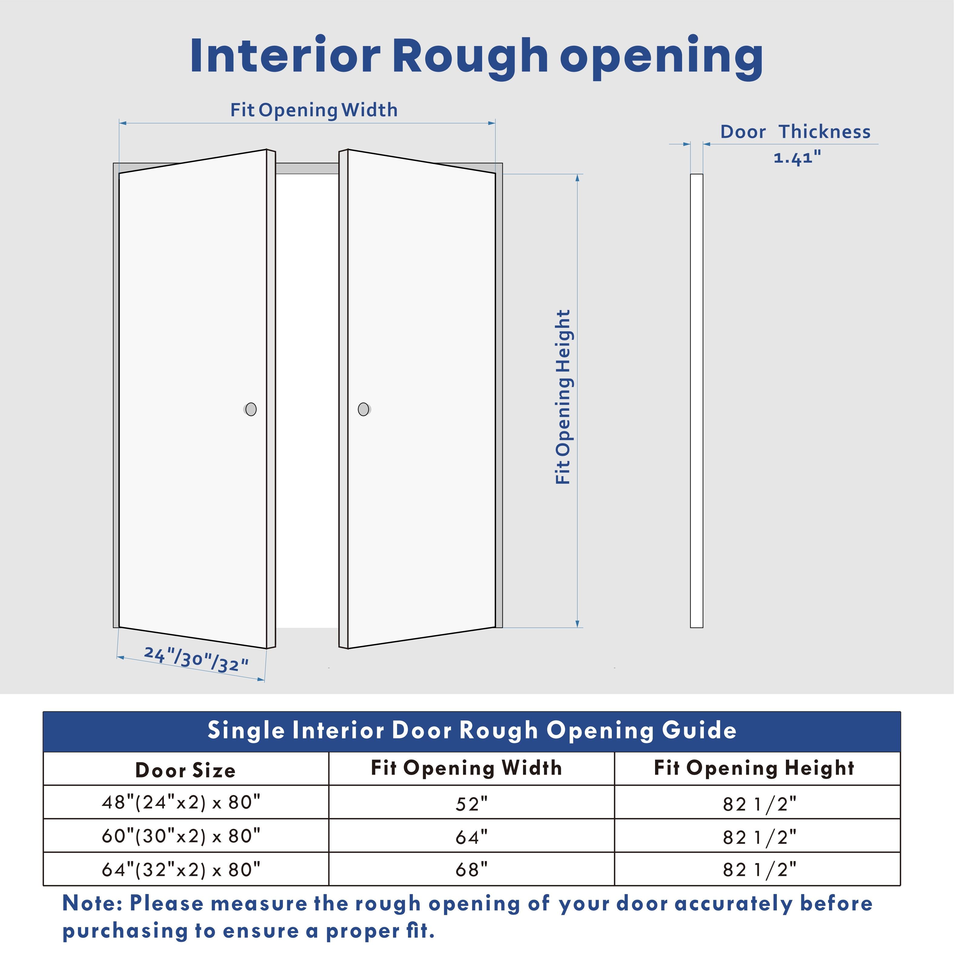 French Interior Double Door  1 Lite Mirror Glass Pantry Door Panels, Closet & Bathroom Double Door Slab, White Primed, MDF - Pre-Finished Door Panel