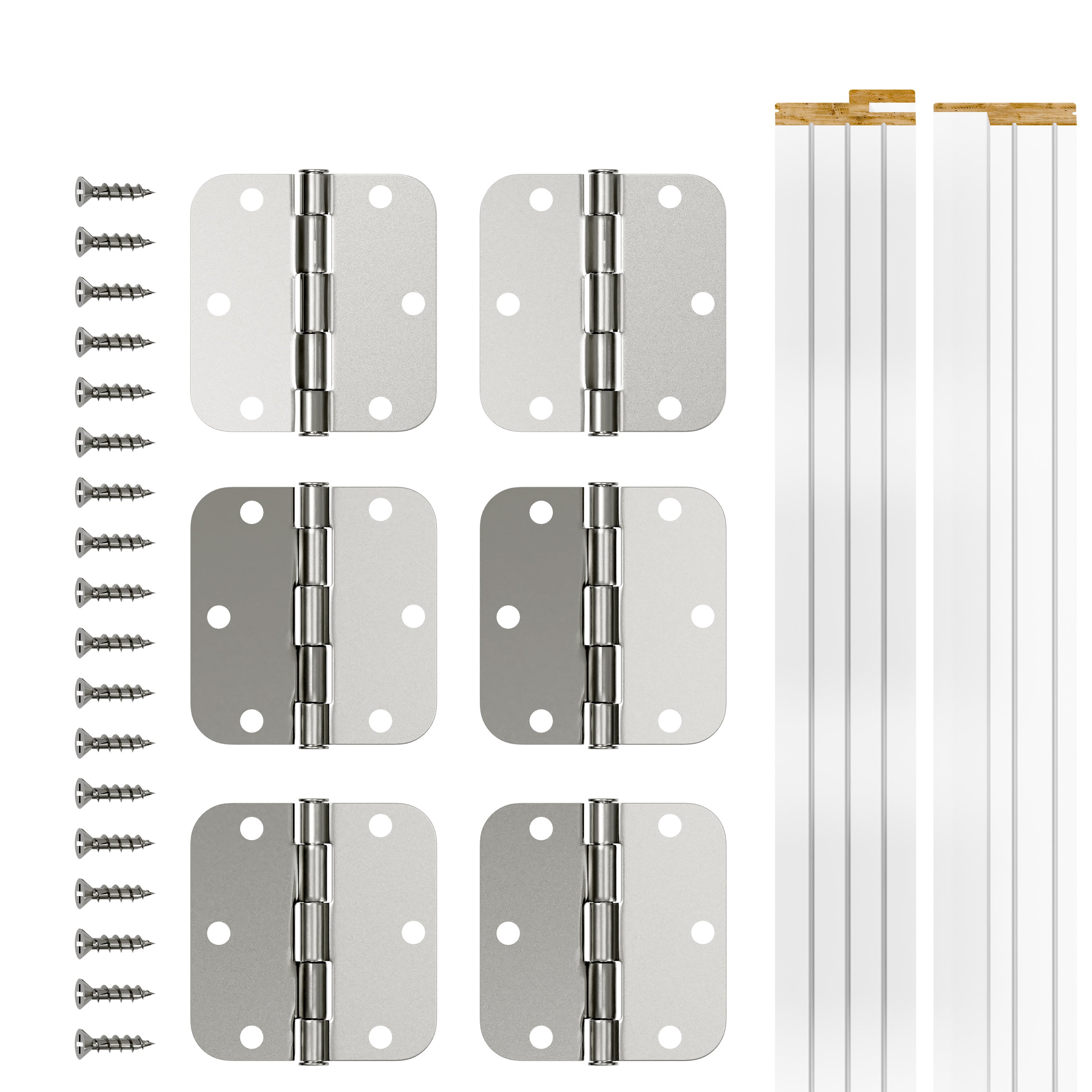TENONER White Pre-Hung French Door Jamb Frame Kit for Interior Doors - Easy Installation