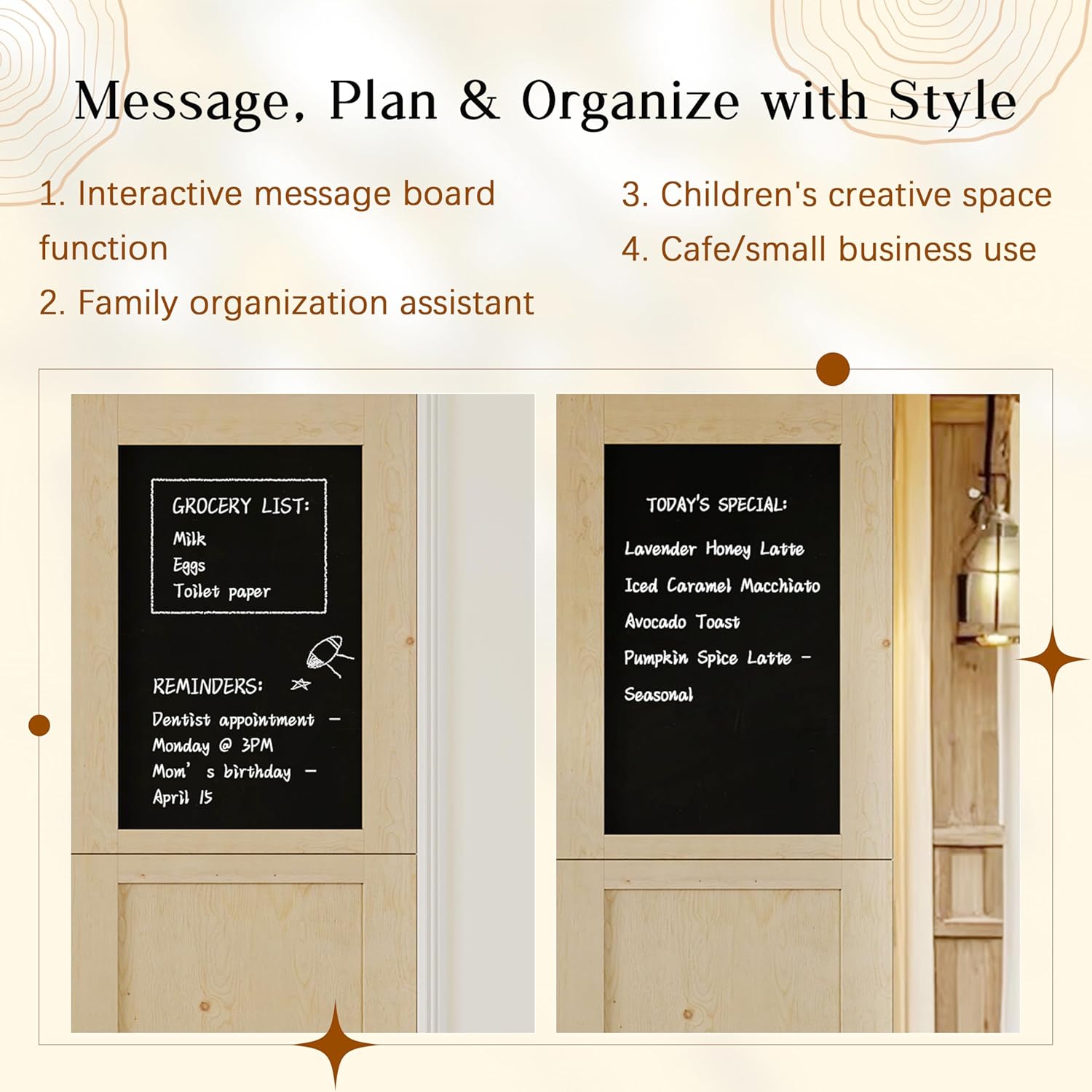 TENONER MDF Upper Blackboard Panel Split Single/Double Interior Dutch Door Slabs for Living Room, Bedroom, Closet – Enhance Ventilation, DIY Painted without Door Hinges