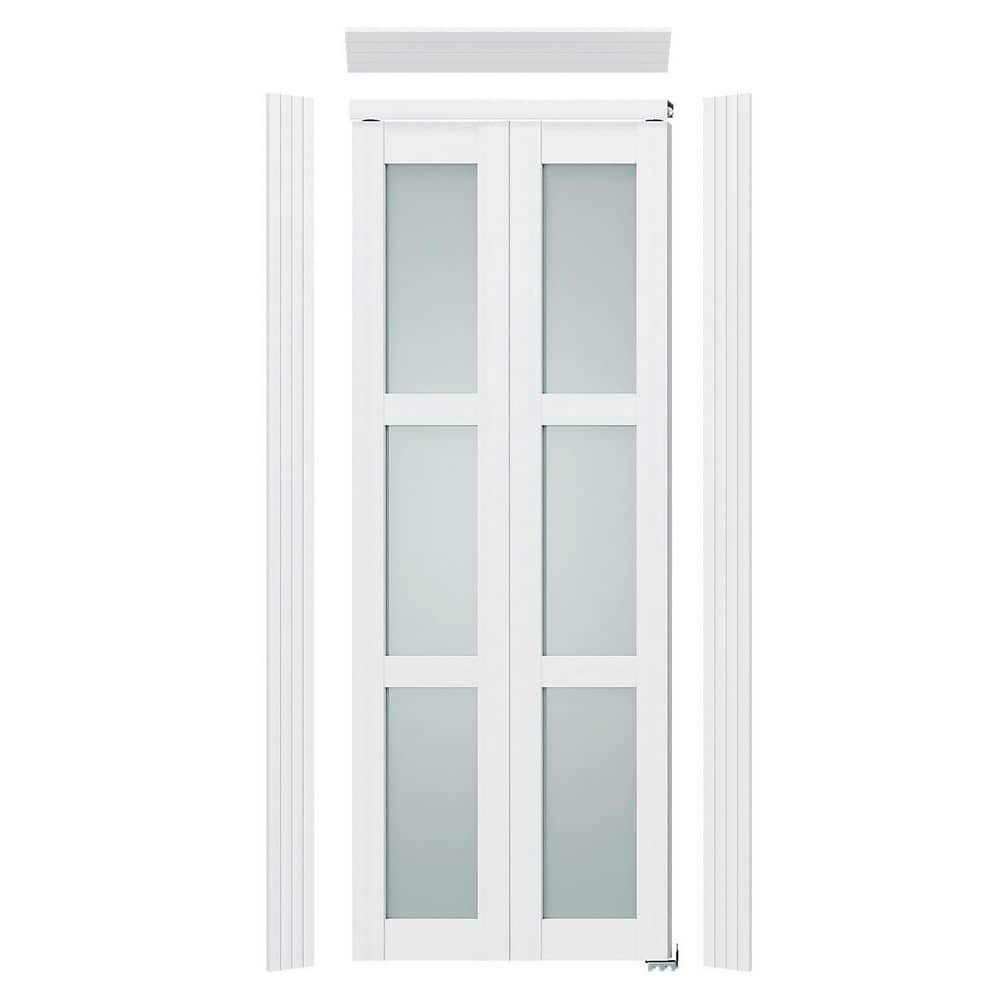 Pine Wood White Bifold Door Frame & Sliding Closet Door Frame