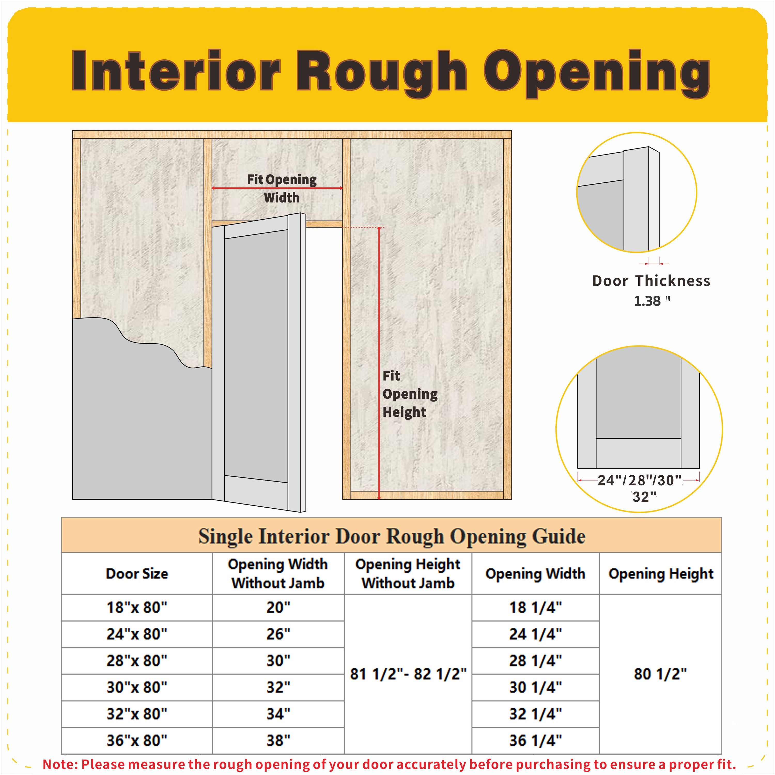 TENONER Black MDF 5-Lite Clear Glass Slab / Prehung Interior Door (No Handle)