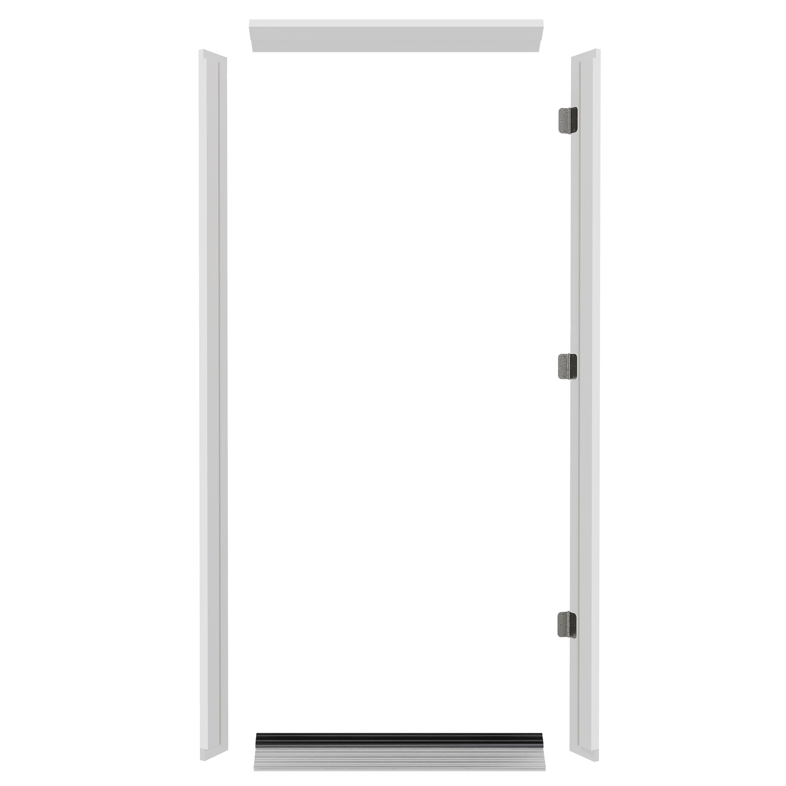 TENONER 36-inch White Solid Door Frame with Threshold
