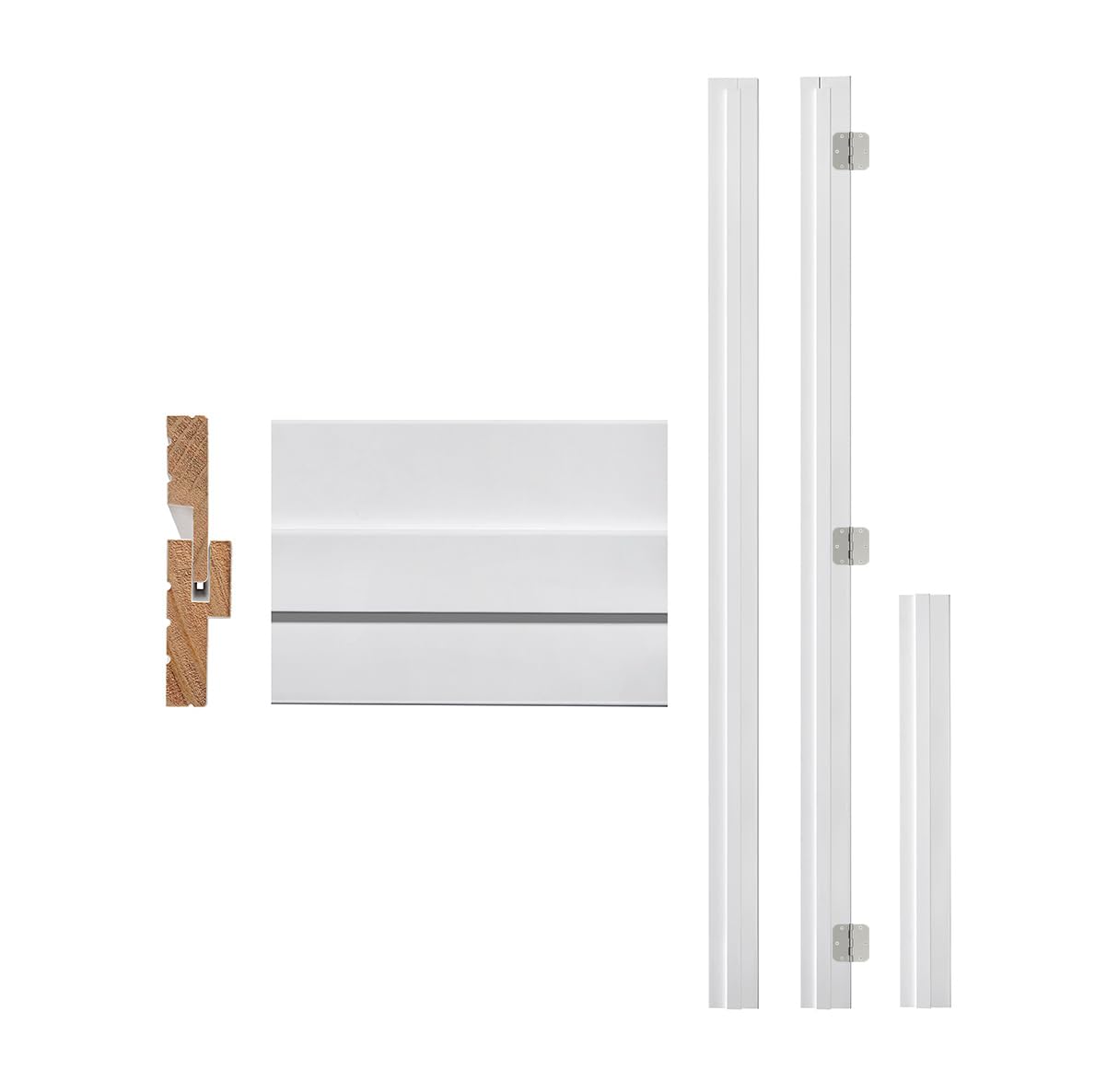 TENONER White 36 in Adjustable Door Frame with Handle