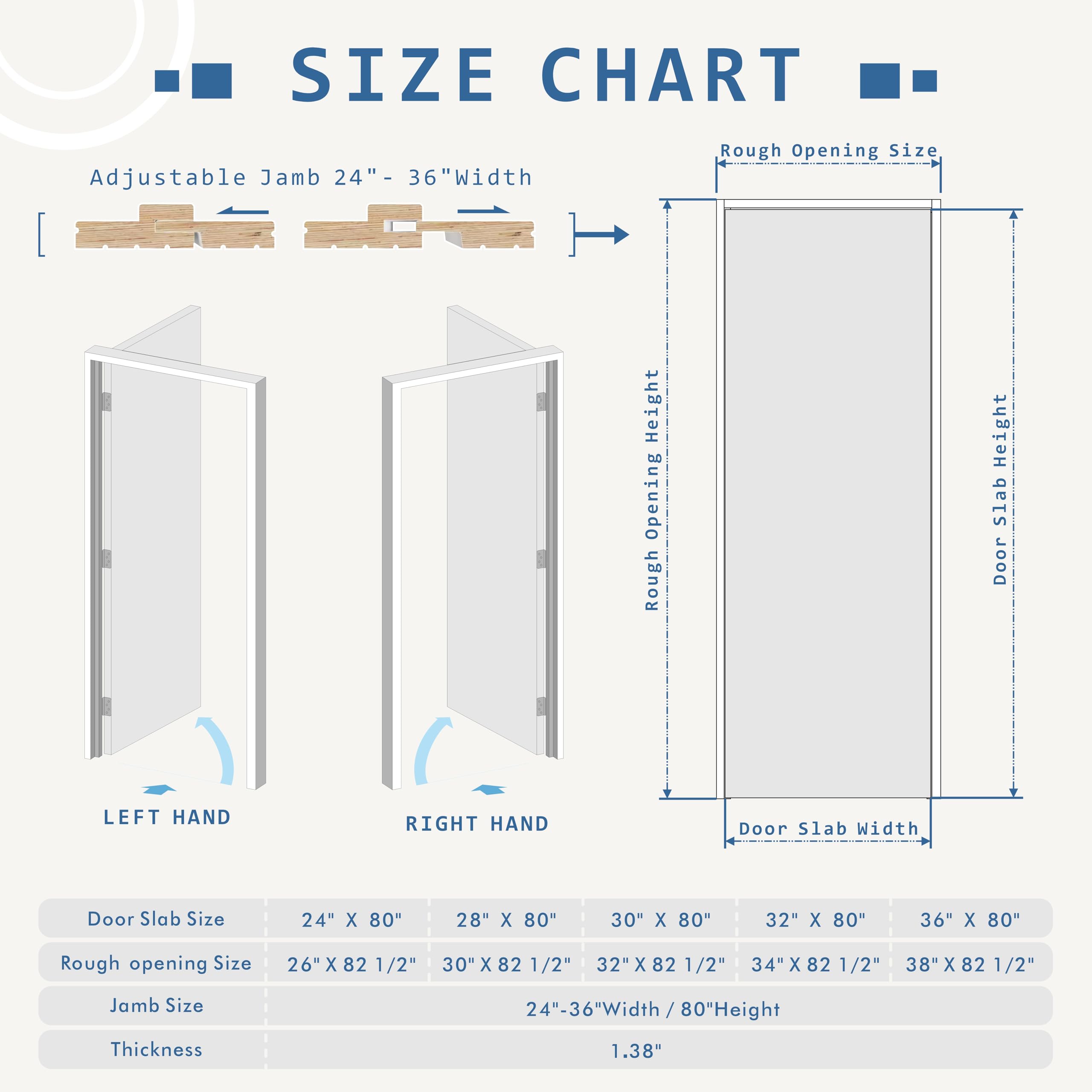 TENONER White MDF Frosted Glass Over Louver Interior Slab Door