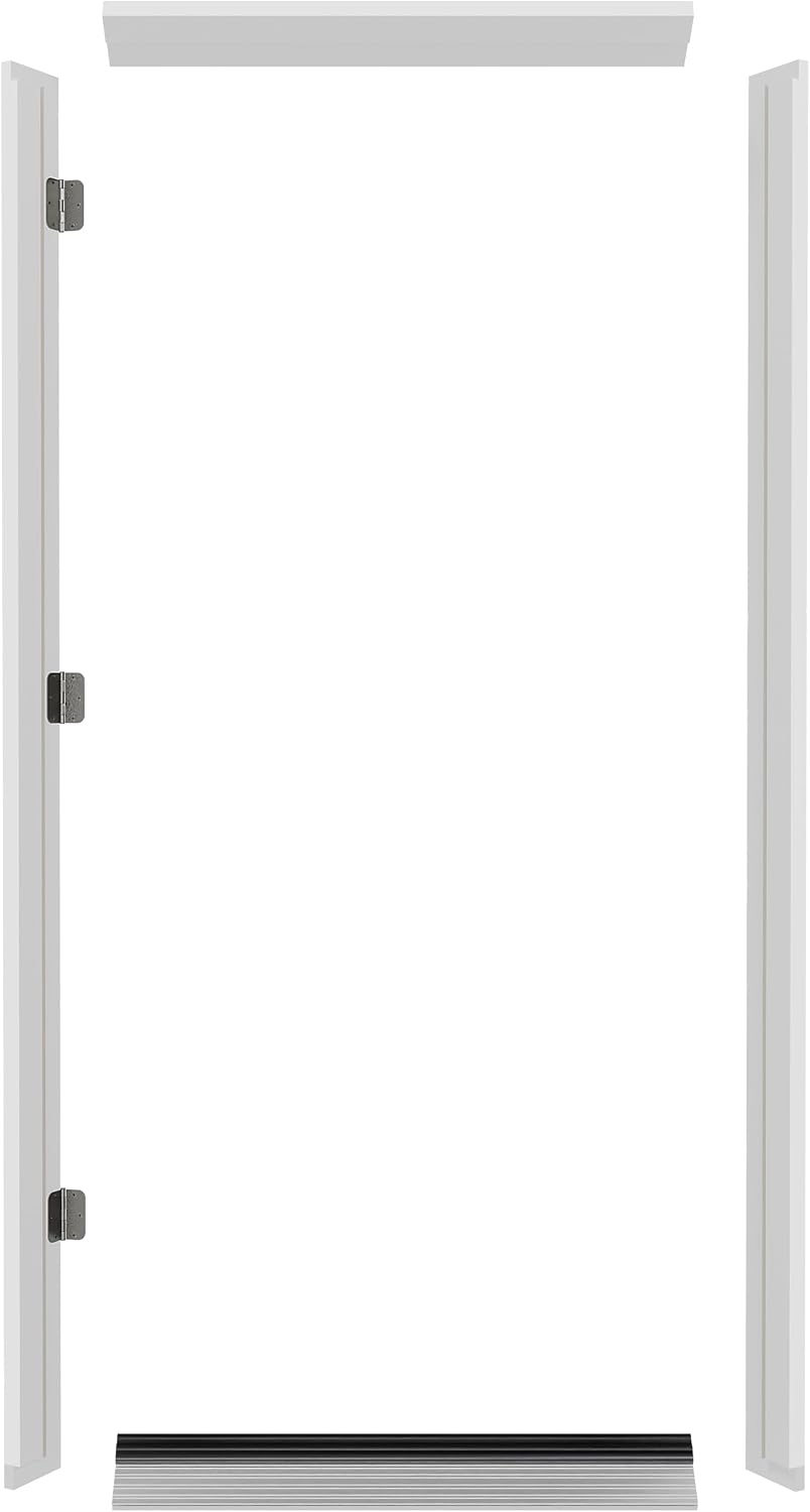 TENONER 36-inch White Solid Exterior Door Frame with Threshold