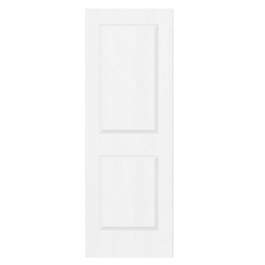 TENONER White Primed 2-Panel Hollow Interior Door for Pantry, Closet, Easy to Install, Stain Resistant