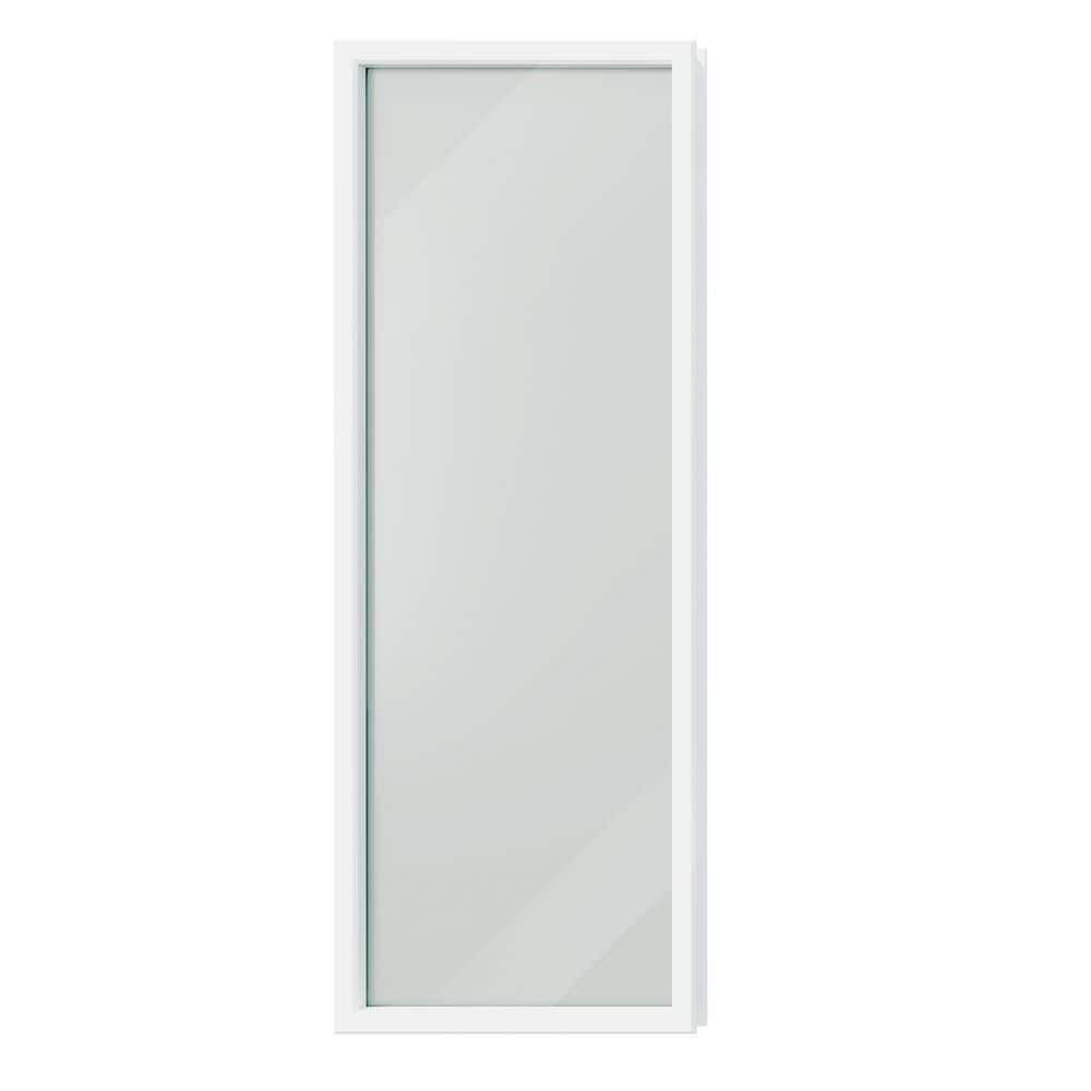 TENONER 1-Lite Frosted Glass Inserts for Exterior Doors Replacement for Enclosed Shutters Insert Kit