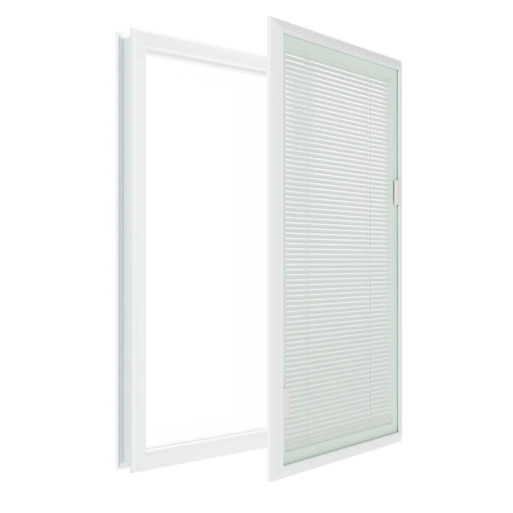 Tenoner Single-Glass Magnetically Controlled Louvered Blinds Replacement (Replacement glass frame not included)