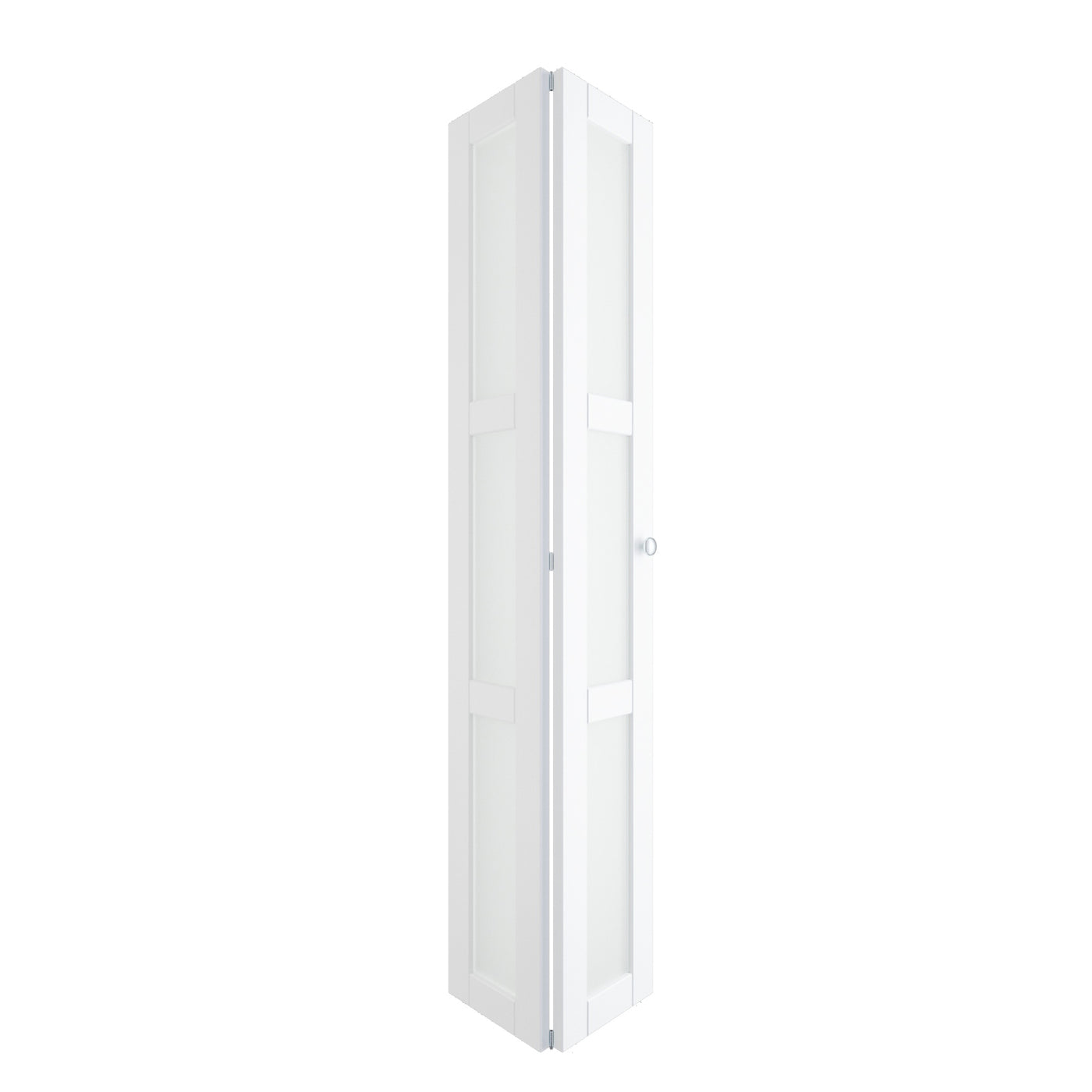 TENONER Closet Doors, 24''Single Frosted Glass Panel Bi-Fold Doors, Assembly Required, Multifold Interior Doors, Folding Doors with Hardware Kits